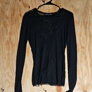 Ralph Lauren Women's Black Long Sleeve Top